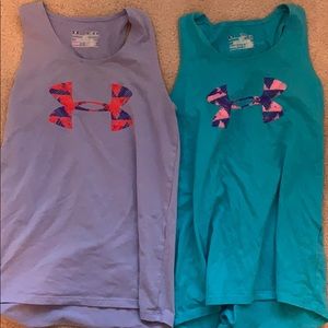Two under amour tank tops